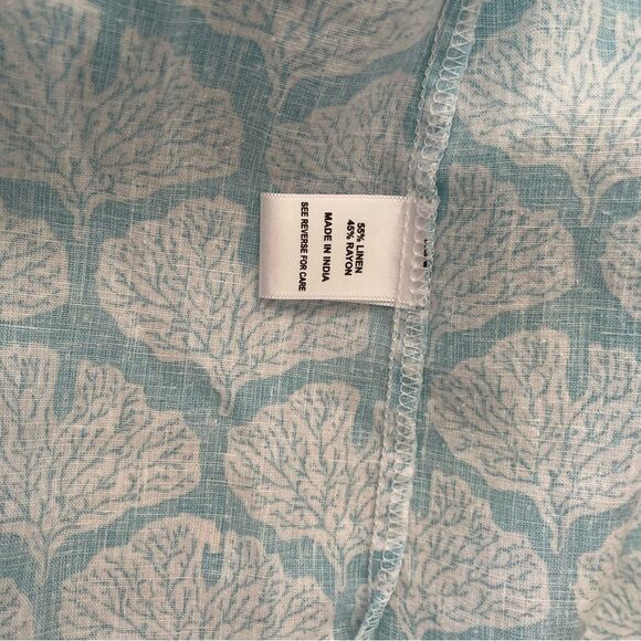 Coral Bay Linen Top Costal Beach Resort Wear Summer Woman XL - Picture 6 of 7